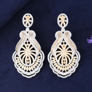 

missvikki DUBAI Bridal Earring Jewelry Accessories Dangle Earrings Cubic zirconia Bridal Wedding Earring Jewelry High Quality