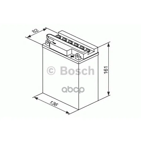Аккумулятор Для Мототехники Bosch Moba Fp M4f 12v 12ah 160a(Yb12al-A/Yb12al-A2) 136x82x161mm 4.46kg Bosch арт. 0092M4F320