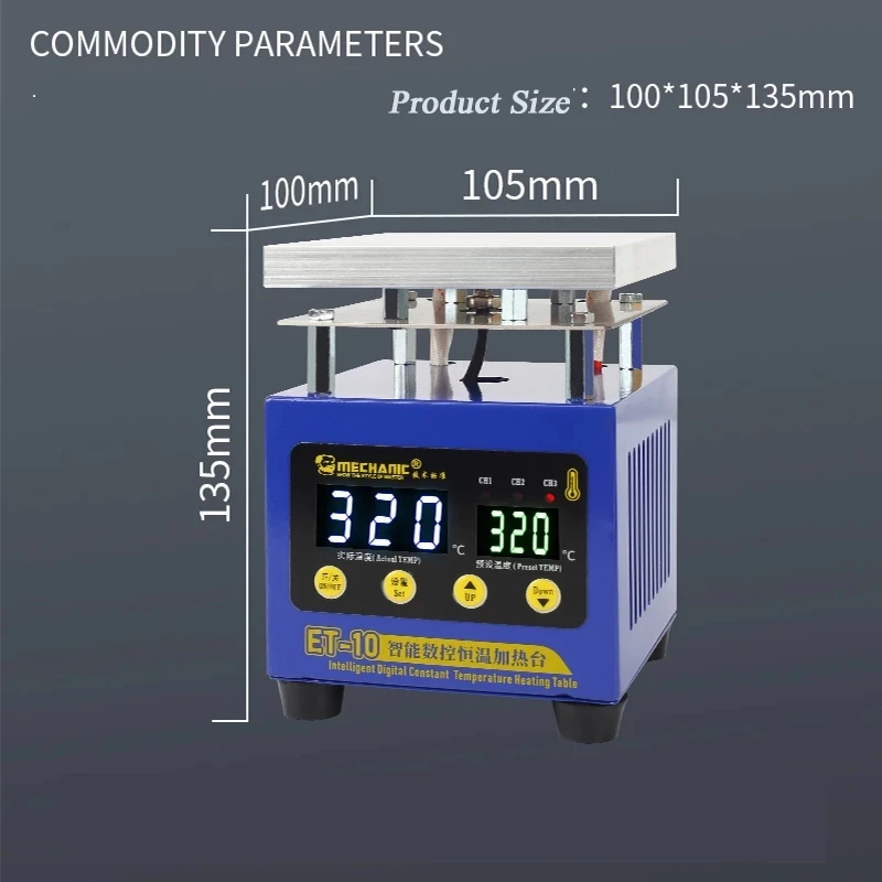  ET-10  ̼   ÷Ʈ ̺  ÷, BGA PCB SMD  LCD ġ ũ 