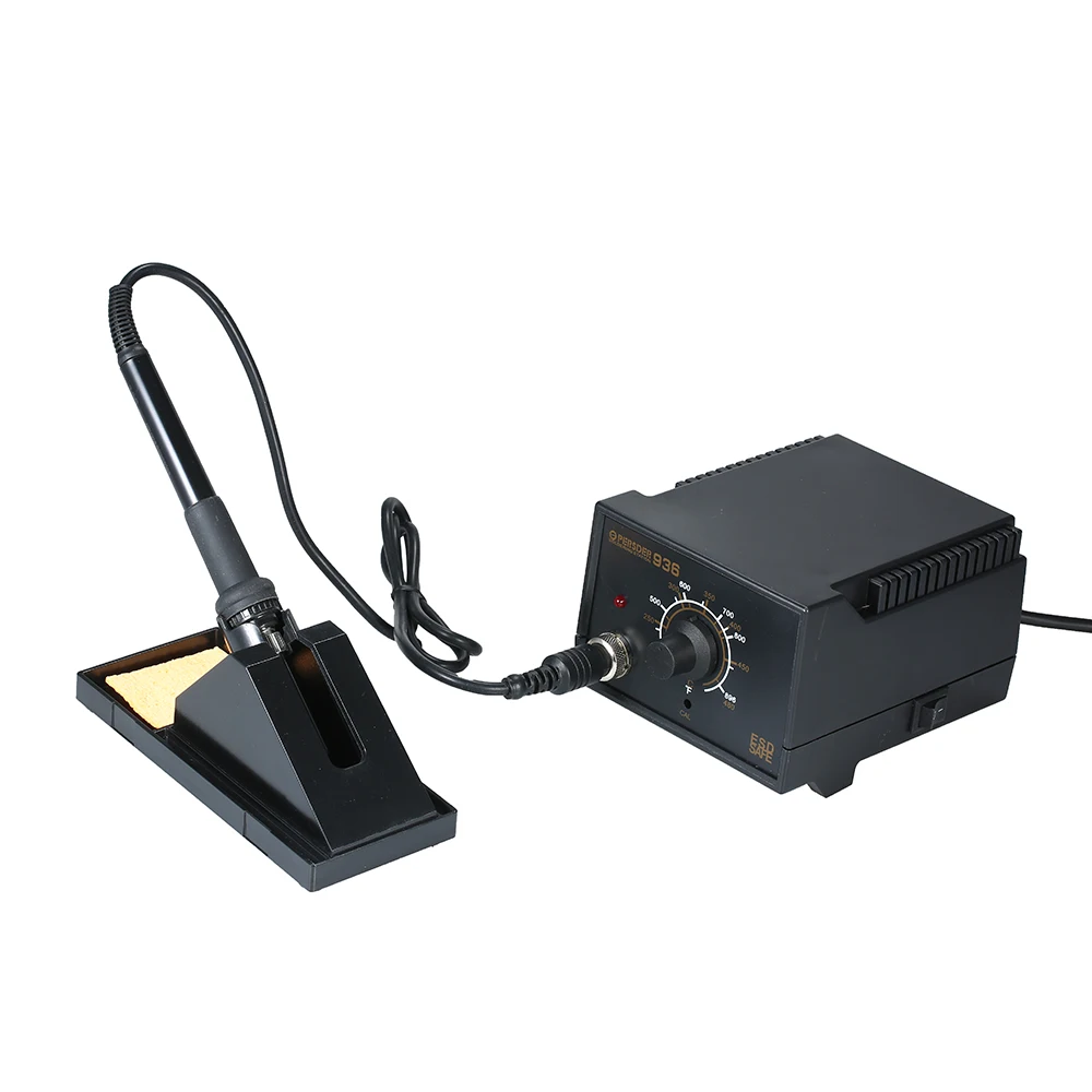 

936 Anti-static Thermostat 110V/220V Electric Iron Soldering Welding Station Adjustable Rework Soldering Iron Station with Stand