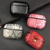 Snake Skin PU Leather Earphone Case For Apple AirPods Pro 2022 Shockproof Protective Cover For AirPods 3 Headphone Charging Case ► Photo 3/6