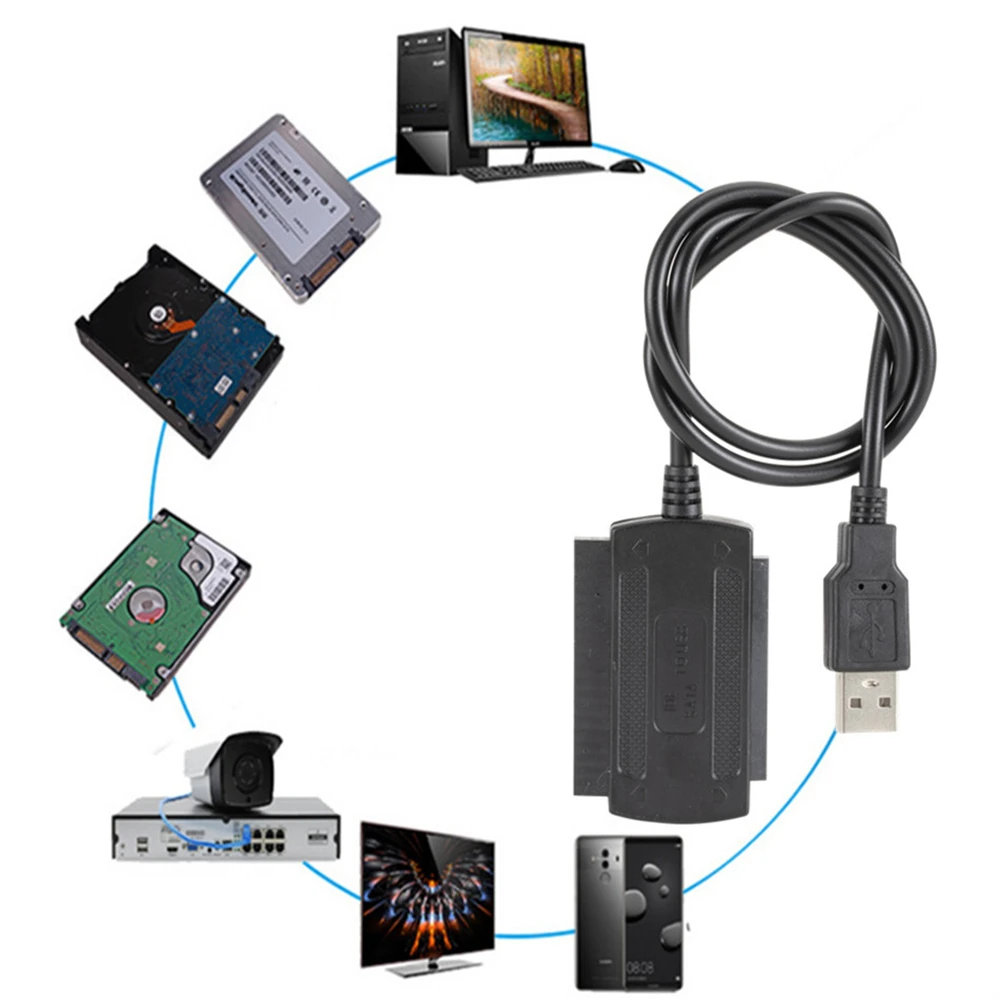 cabo para PC portátil, USB 2.0, SATA
