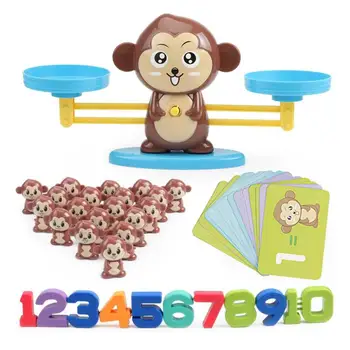 

Animal Digital Balance Scale Toy Early Learning Balance Children Enlightenment Digital Addition and Subtraction Math Scales Toys