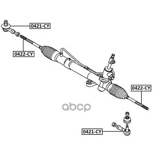 Наконечник Рулевой Тяги Lancer Cy/Cz ASVA арт. 0421CY
