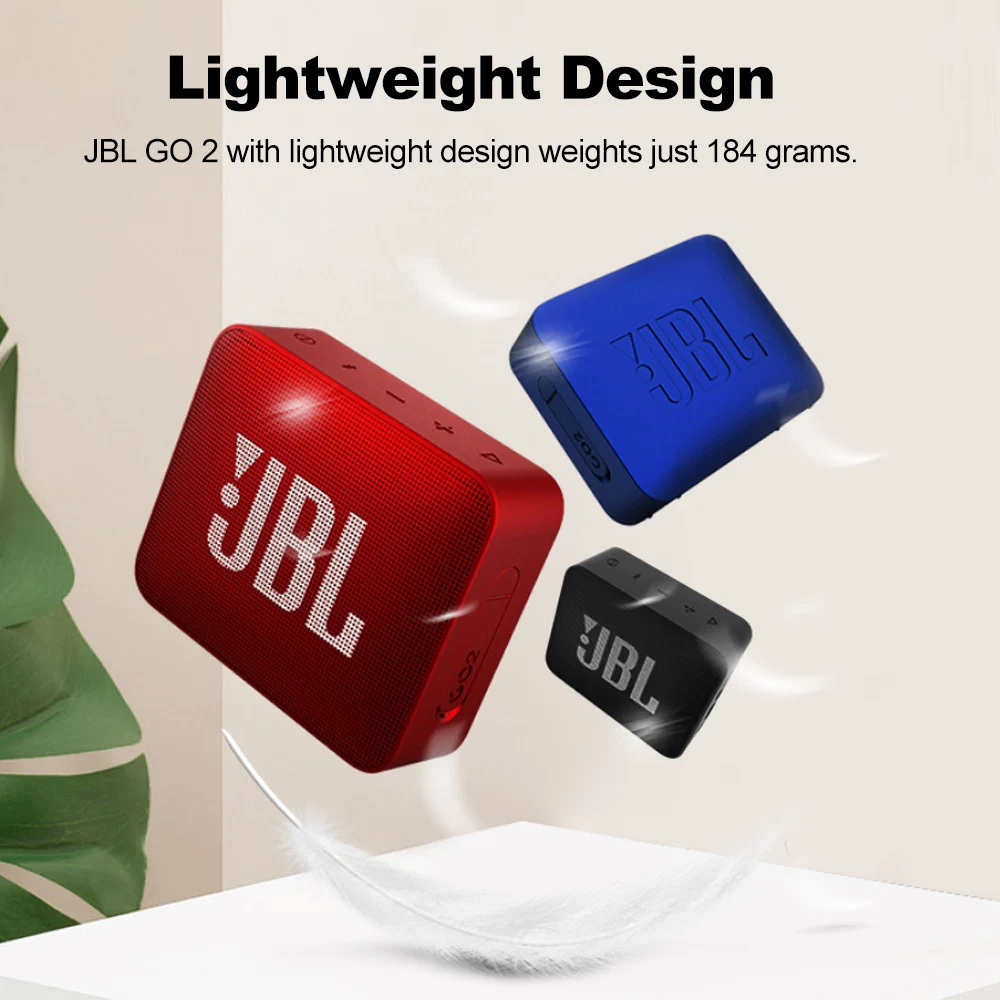 JBL GO 2 Музыкальный беспроводной Bluetooth мини-динамик IPX7 водонепроницаемый открытый питьевой динамик s перезаряжаемая батарея с микрофоном