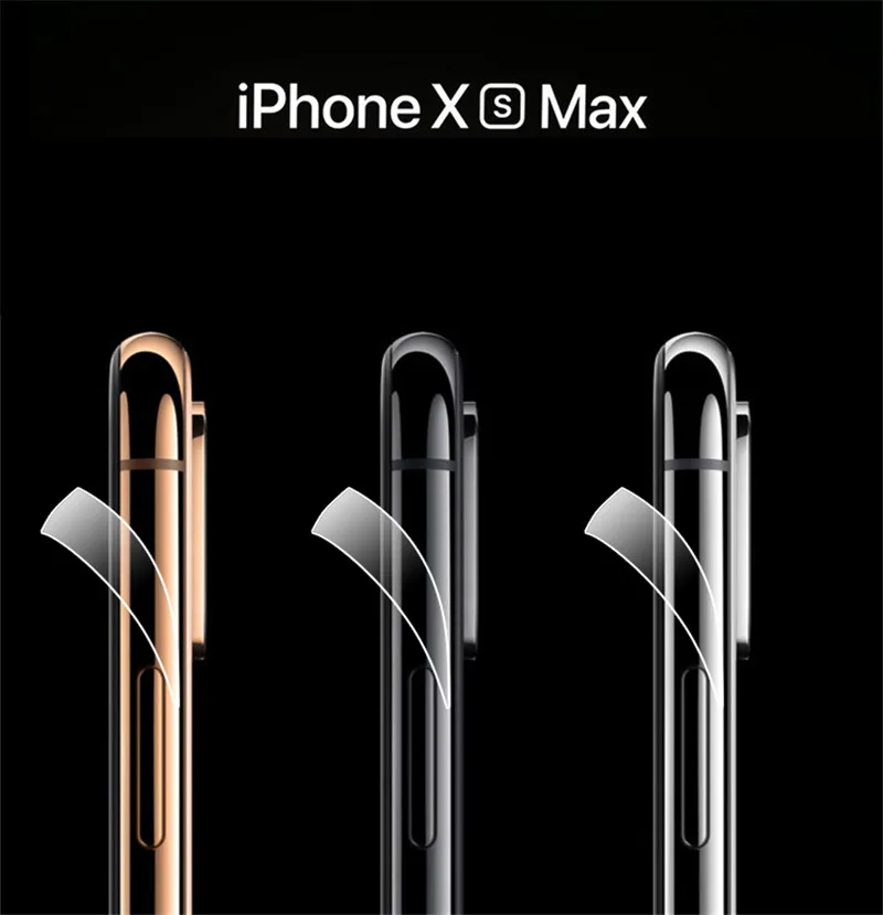 SIANCS 2 шт прозрачная боковая пленка для мобильного телефона для iphone11 8 8plus Xs XSMAX XR Rim защитная пленка ультра-тонкая ТПУ Гидрогелевая пленка