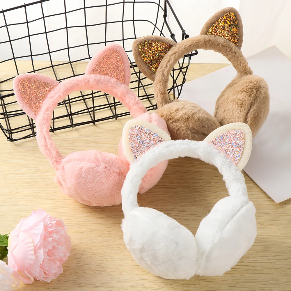 Winter Ear Muffs Ear Warmer Lovely Kids Thicken Plush Unicorn Earmuffs New High Quality Cover Warmer Accessories Kids Gifts