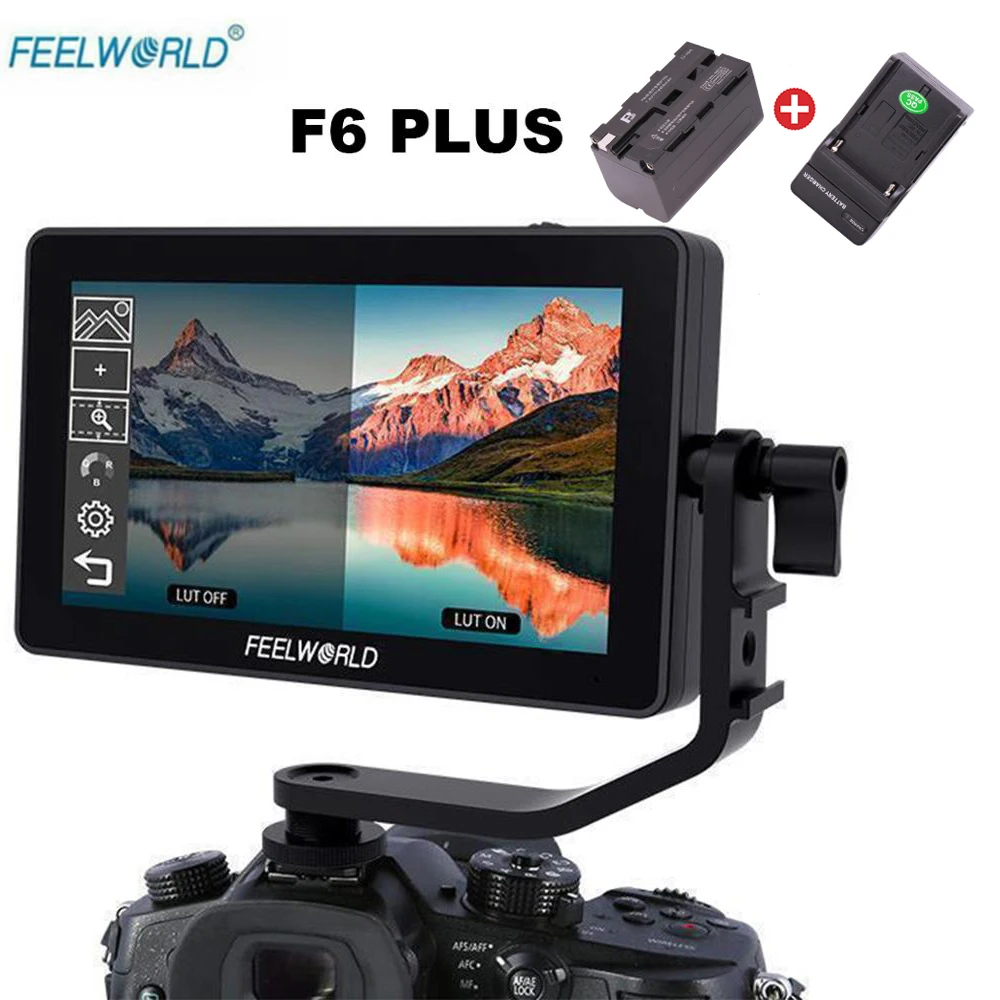 Feelworld F6 Plus 4K 5,5 дюймов HDMI монитор с сенсорным экраном алюминиевый сплав DSLR камера монитор микро один ЖК-дисплей для sony