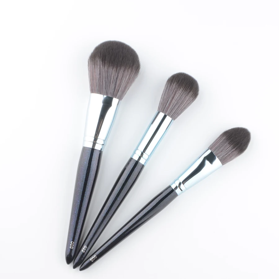 Spazzole Per Trucco Fard 1 Pezzo Manico In Legno Fard A Testa Tonda Pennelli Per Trucco Contorno In Polvere Scultura Manico In Legno Professionale