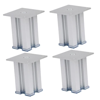 

4Pcs 25cm Aluminum Anti-Slip Sofa Leg Furniture Replacement Leg Plinth Feet