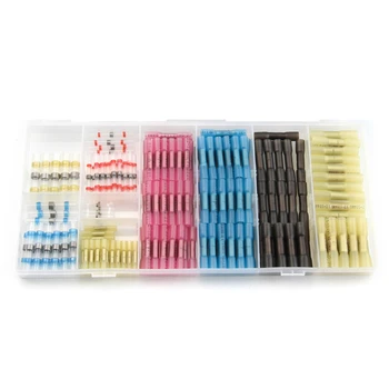 

150Pcs Assorted Crimp Terminals Electrical Heat Shrink Wire Connectors & Solder Seal Connectors terminal eletrico crimp