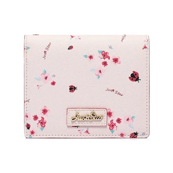 

JUST STAR Brand Handbags, New Fashion Short Wallets, Multi-Card Position, Ladies Clutches, Wallets, Coin Purses Pink