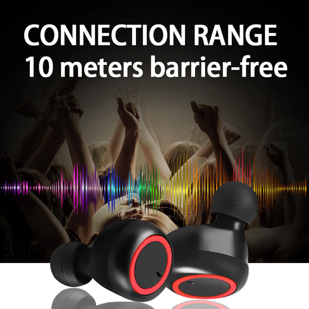 TWS Bluetooth Earphones HD Stereo Wireless Headphones Noise Cancelling Gaming Headset Wireless Bluetooth 5.0 Earphones 2019 New