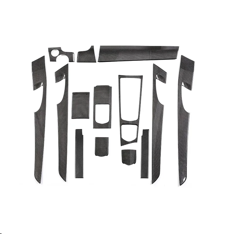 2-Free shipping 14pcsset car interior accessories for porsche panamera accessories door inside decoration trims