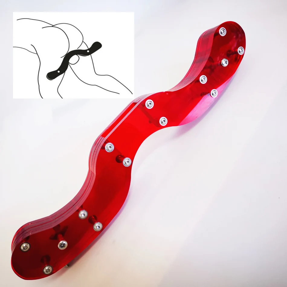 Acrylic CBT Cock and Ball Stretcher Scrotal Fixture BALL SMASHER CRUSHER Humbler Slave Bondage Sex Toys image image