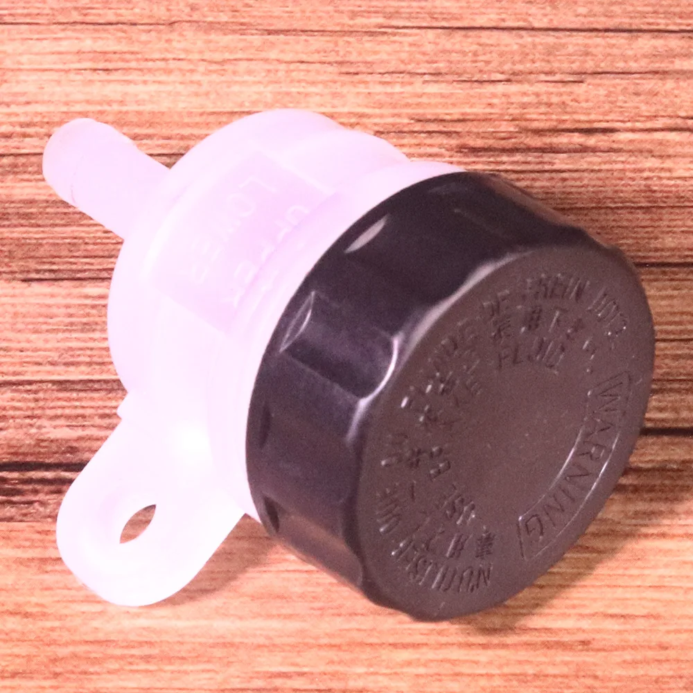 1x Universal White Master Cylinder Oil Tank Oil Bottle Liquid Bottle Reservoir Motorcycle Oil Cup Foot Hydraulic Brake Bottle (4)