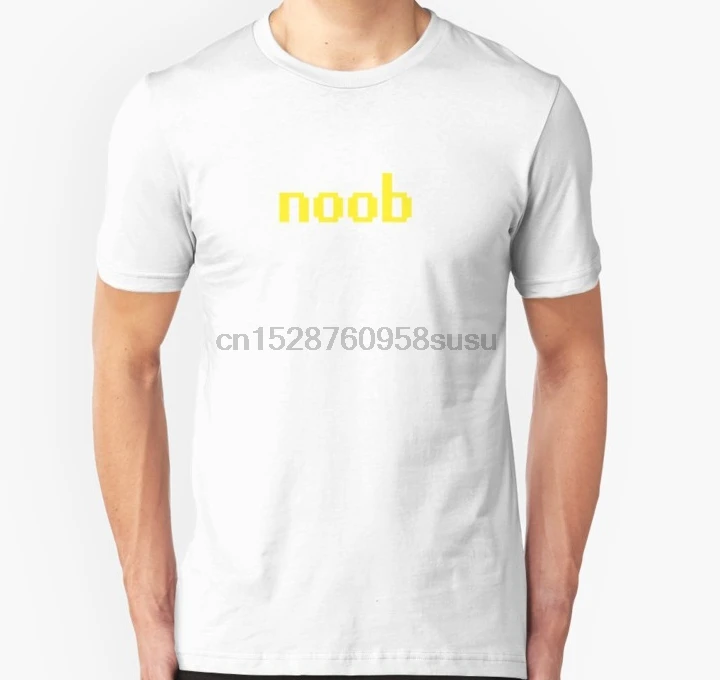 Мужская футболка с коротким рукавом noob унисекс одним вырезом Женская | одежда