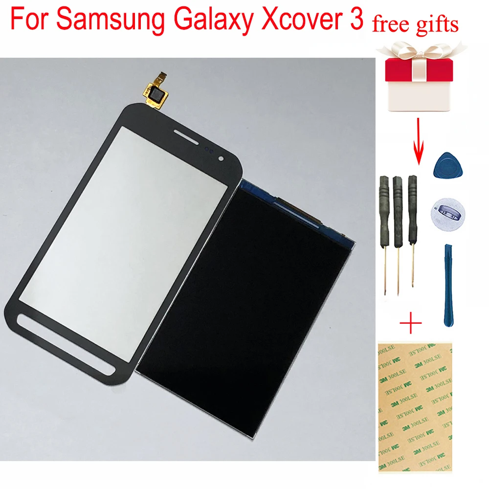 Для Samsung Galaxy Xcover 3 SM G388F G388 сенсорный экран дигитайзер стекло сенсор + ЖК дисплей