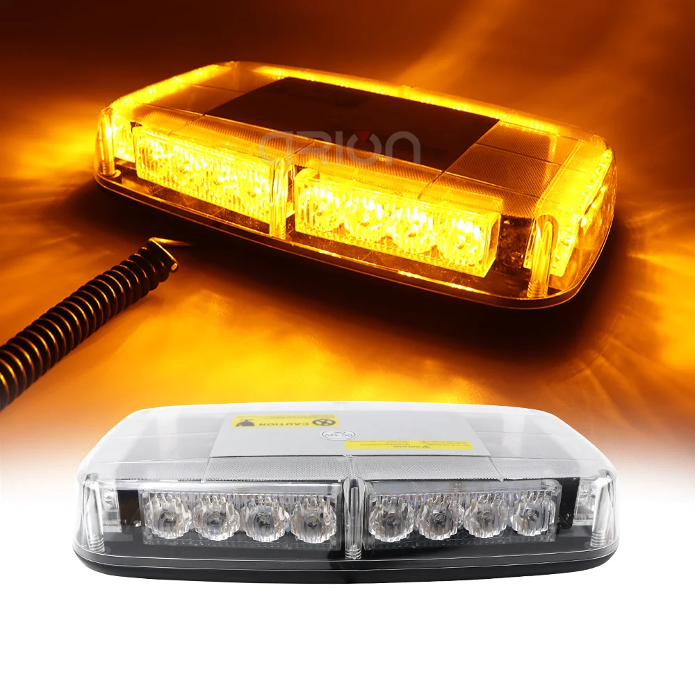 

DC12V 24V 24 LED Amber Red Blue Green Car Roof Strobe light Emergency Beacon Flashing warning Lamp lighting Magnetic Mounted