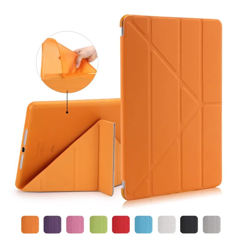 Кожаный смарт-чехол для iPad, чехол 10,", силиконовый мягкий ТПУ смарт-чехол для нового выпуска iPad, чехол 10,2 дюймов, чехол для планшета - Цвет: orange