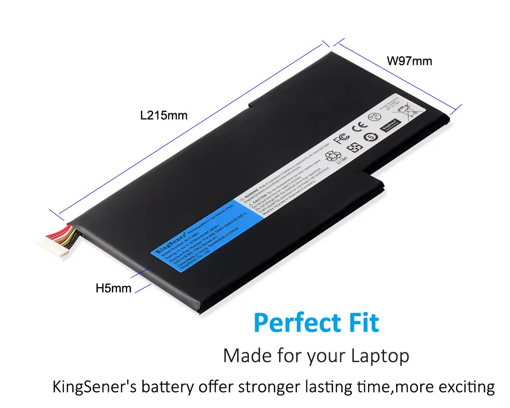Kingsener Nova Bty-m6j Bateria do Portátil para Msi Gs63vr Gs73vr 6rf001us Bp16k131 Ms-17b1 Ms-16k2 9n793j200 Tablet pc Ferramentas Gratuitas - Imagem 4