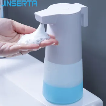

JINSERTA Automatic Induction Soap Dispenser Sensor Foaming Wall Mounted USB Charging Infrared Hand Washer Soap Dispensers