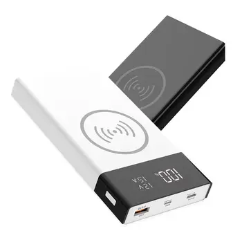 

6x18650 Battery DIY Qi Wireless Charger QC3.0 USB Type C PD Fast Charge Power Bank Box Case for Mobile Phone Tablet (No battery)