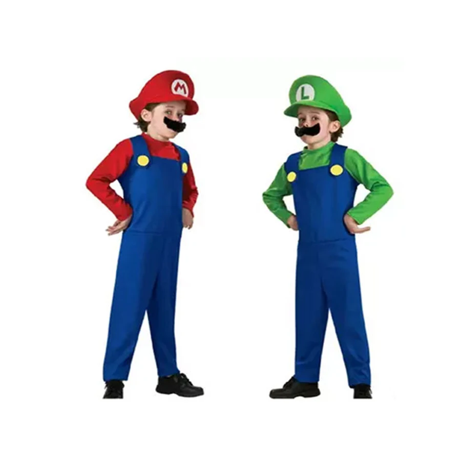 Cosplay&ware Super Mari0 Costume Cosplay Jumpsuit Adults Kids Halloween Dance Fancy Dress Gift Luigi Brothers Costumes Party Outfit -Zentai shop online H5666e743fa144725b870dab4c7020d54N.jpg