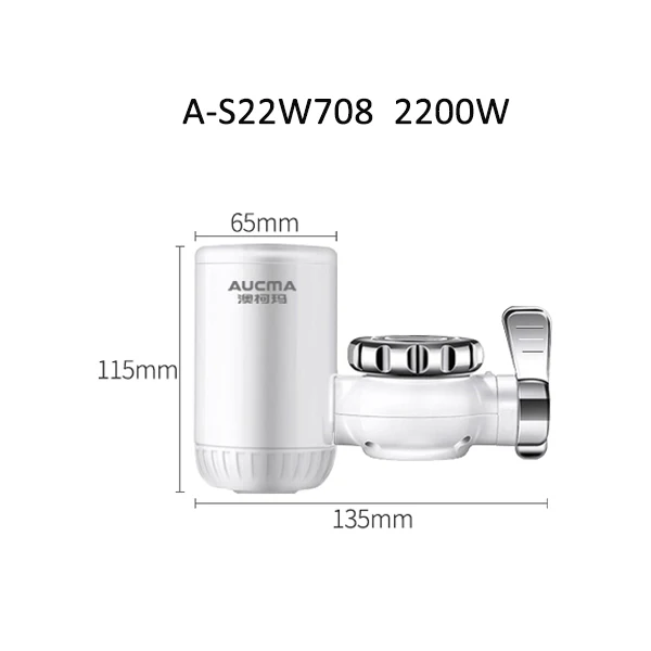 A-S22W708 Kbxstart 3000 Вт мгновенный безрезервуарный Электрический кран быстрый нагрев водонагреватель кухонный Электрический кран водопроводный кран Torneira 220 В - Цвет: A-S22W708
