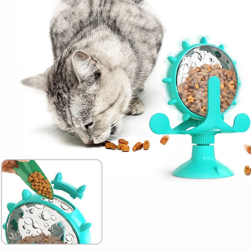 Cat Dog Feeder Toys Food Leakage Dispenser Slow Feeder Interactive Cat Dog Toys 