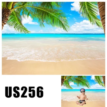

Hawaii Beach Coconut Tree Birthday Photography Backdrop Newborn Baby Portrait Photocall Photophone Photo Studio Background US256