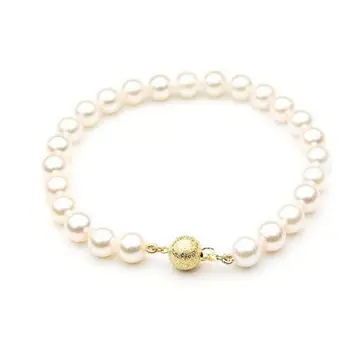 

Jewelry Pearl Bracelet gorgeous 10-11mm natural Japanese seas white pearl bracelet 7.5-8inch Free Shipping