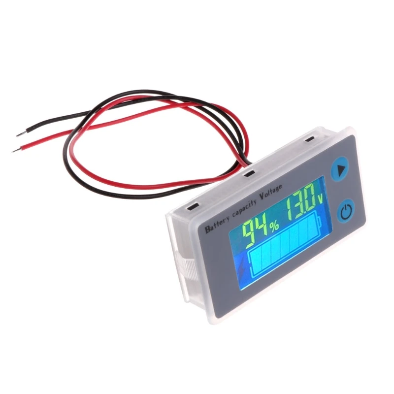 electronic micrometer 10-100V Universal Battery Tester Capacity Voltmeter Tester Charging System Analyzer with LCD Display Car Lead-acid Indicator noise decibel meter