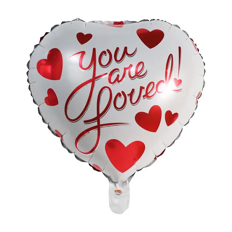 18 Zoll 10 stücke rotes Herz Liebes ballons aufblasbare Folie Ballon Hochzeit Valentinstag Dekorationen Helium Ballon Ich liebe dich Globos – Detail 4