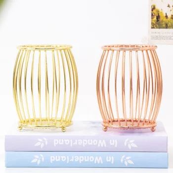 

Makeup Brushes Pencil Holder Nordic Ins Rose Gold Makeup Brushes Organizer Pen Holder Multifunctional Storage Make Up Tools