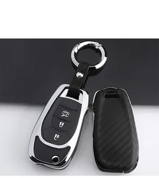 

Durable Carbon fiber+Zinc alloy Car Key protect Case Cover For Chevrolet Cruze Sonic Spark camaro Volt Bolt Trax Malibu2016-2019