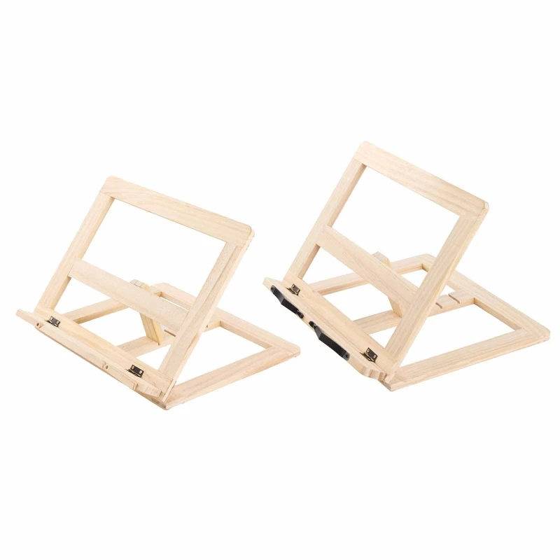 Caballete de mesa de madera, soporte de libro de cocina, libro de texto Tablet Rest para pintura artista caja de cajón para niños suministros de arte