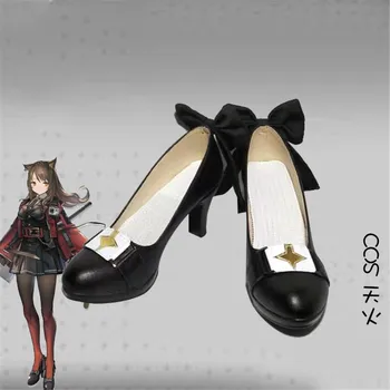 

Game Arknights Amiya Cosplay Shoes Boots Exusiai Cosplay Shoes Bow Women High Heels Anime Cosplay Shoes