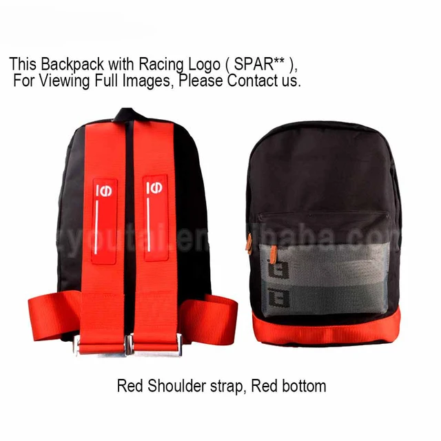 JDM Bride Backpack  Leather Bottom Red Straps - Top JDM Store