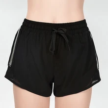 Модные женские шорты с высокой талией, леггинсы, эластичные шорты для фитнеса, тренажерного зала, йоги, шорты для спортзала, йоги, спортивная одежда, 5 размеров