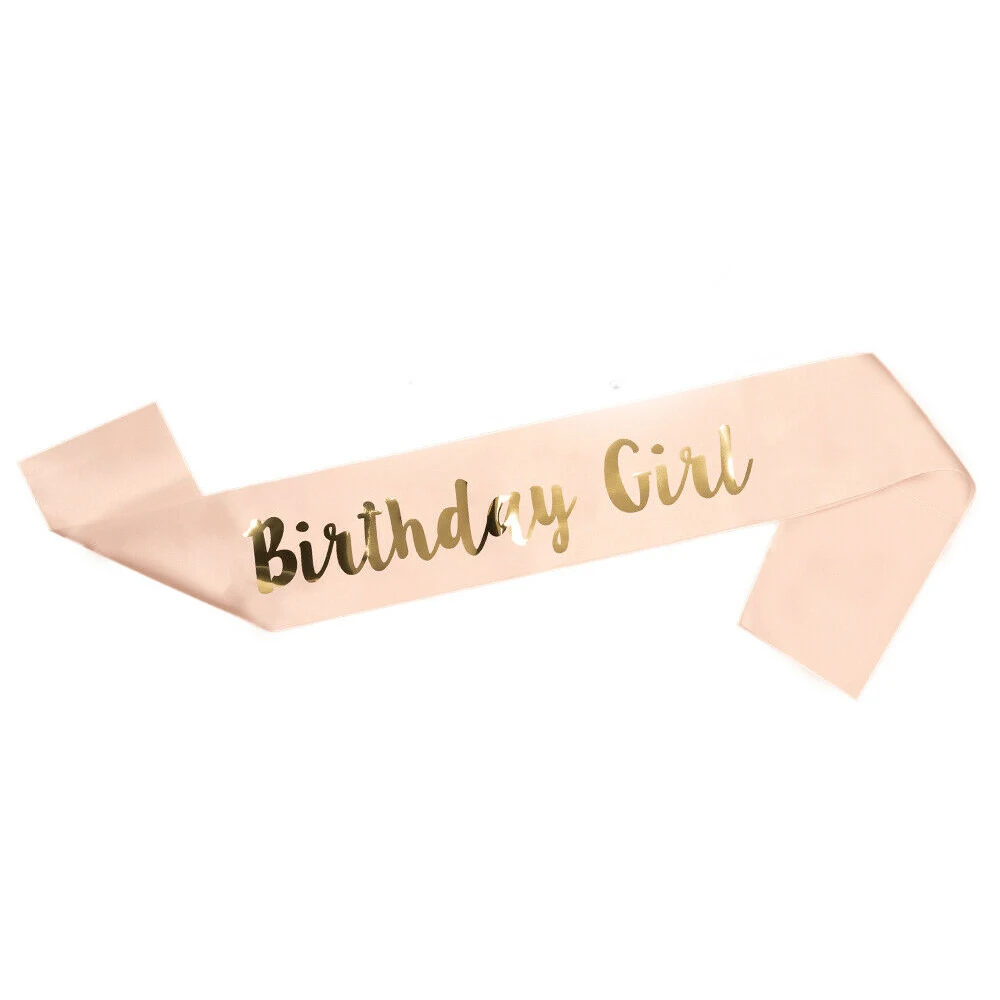 Chicinlife 1 шт. 16, 18, 21, 30, 40, 50, 60 лет атласная лента с днем рождения, юбилея, для взрослых женщин, 30 лет, товары для дня рождения - Цвет: Girl