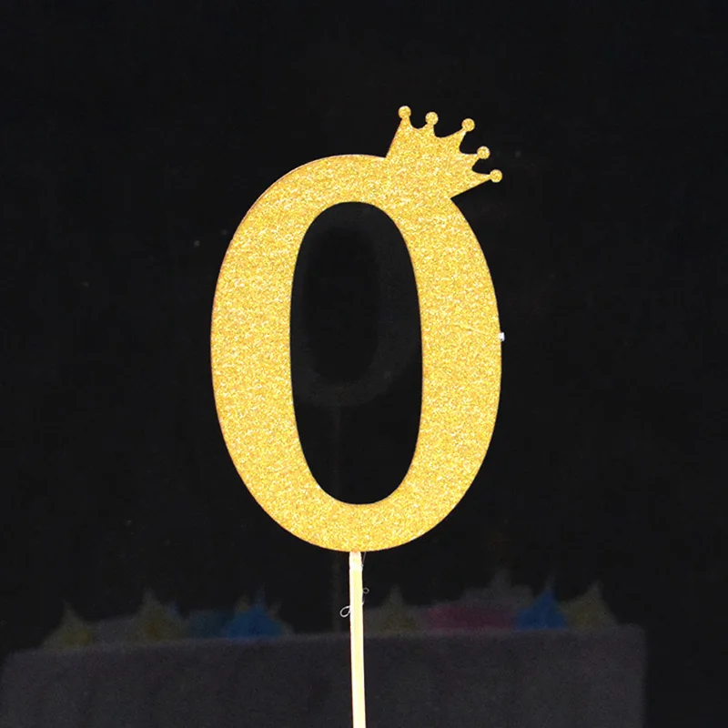 2 шт. воздушный шар в форме цифры торт Топпер детский день рождения украшения для торта на день рождения Детские Банные вечерние принадлежности - Цвет: Flag0-1pcs