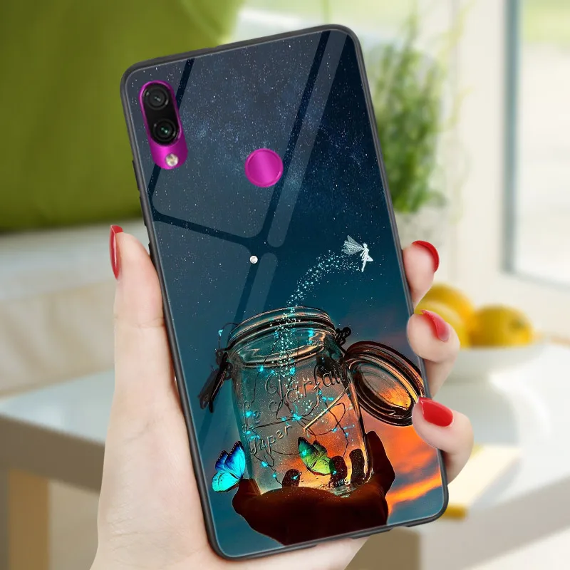 HD206 Для Xiaomi Redmi 7 7A 8 8A 6A 5A Redmi Note 8 7 6 5 8 Pro 5 A Prime 8T чехол-бабочка для телефона Redmi 5 Plus черный чехол PC TPU - Цвет: HD206