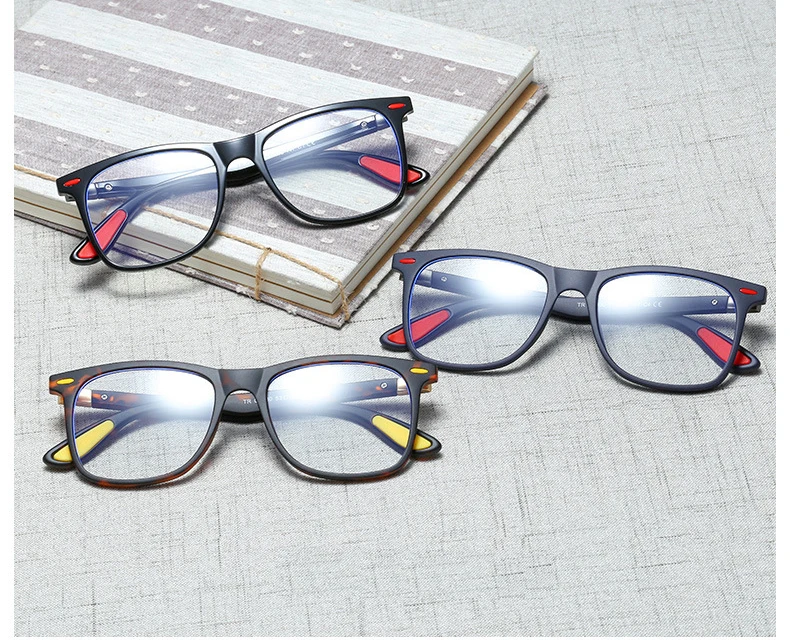 TR90 синий свет блокирующие очки мужские очки рамка не по рецепту Классическая квадратная рамка для очков игровые компьютерные очки
