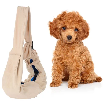 

2020 Sling Carrier For Dogs Cats Hands Free Puppy Travel Bag Front Pack Adjustable Shoulder Strap With Seat Belt Buckle