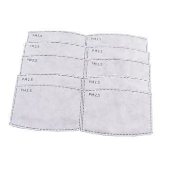 

THIKIN 10pcs/Lot PM2.5 Mouth Mask Anti Dust Mask Filter Paper Health Care Filter Paper Anti Haze