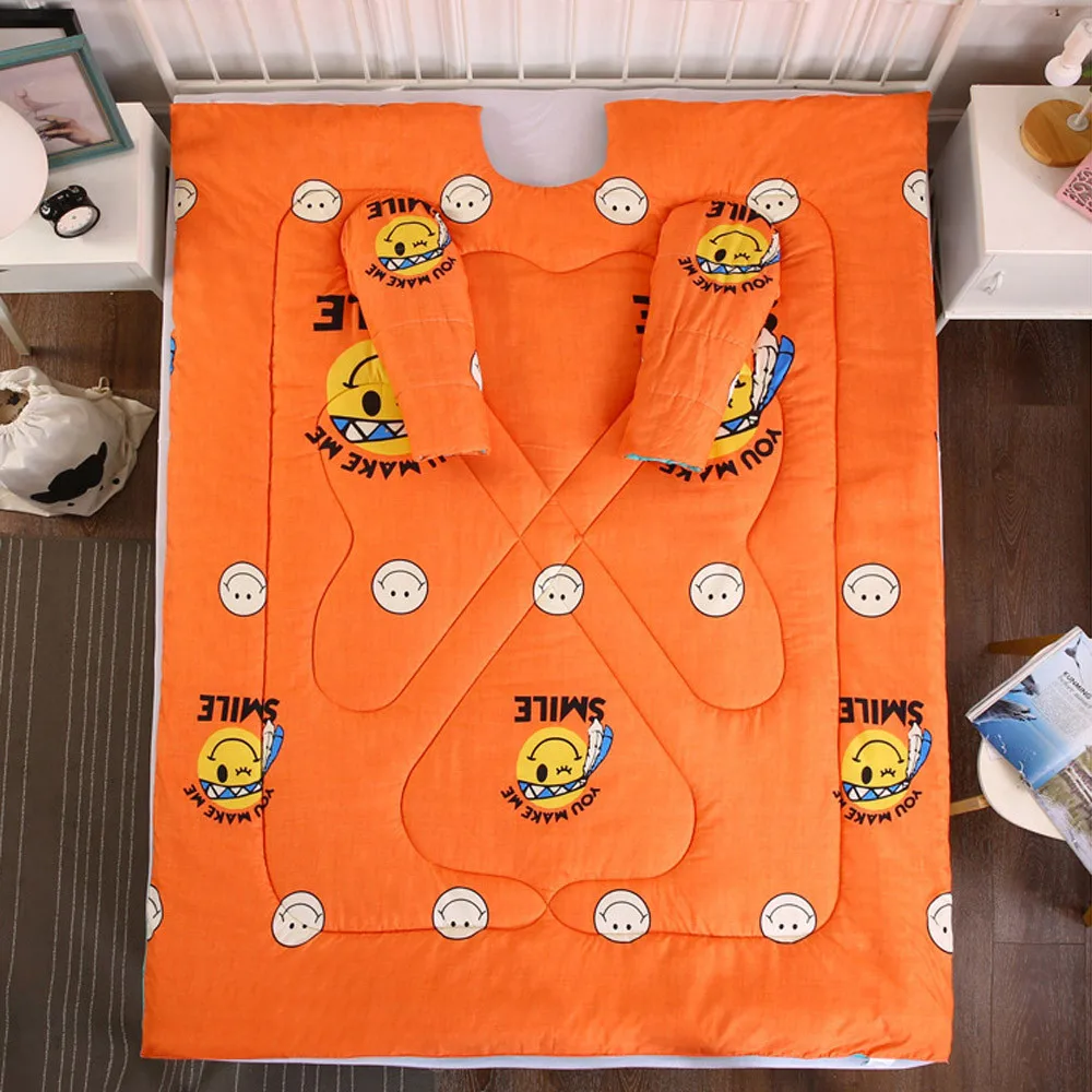 Многофункциональное «ленивое» одеяло с рукавами зимнее теплое утолщенное стираное одеяло 120*150 для детей