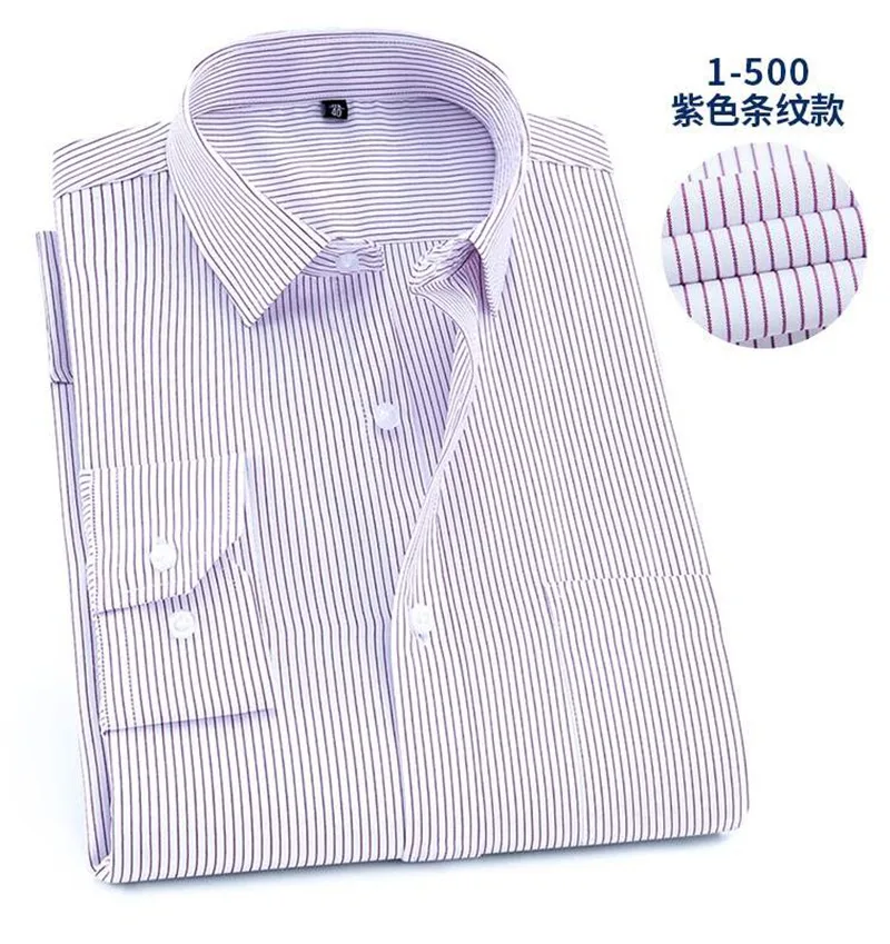 autumn men large size shirt long sleeve formal plus size big shirt winter 8XL 9XL 10XL oversize Business shirts 12XL 14XL 150KG - Цвет: picture color
