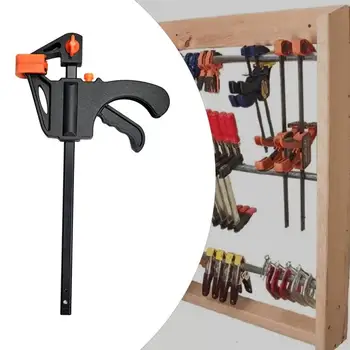 

F Type Woodworking Clip Plastic Reinforced Nylon Material Quick Grip Clamp Heavy Duty Carpenter Manual Work Tool