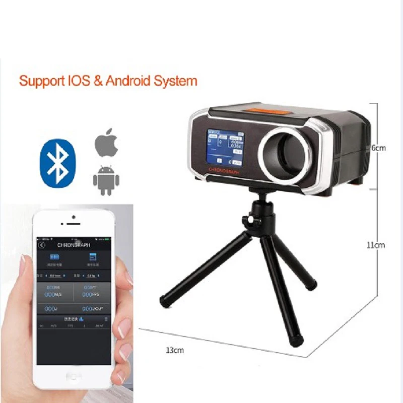 Multifunctional for Shooting Speed Meter Ball Velocity Energy Measurement Shooting Chronograph APP Bluetooth-compatible